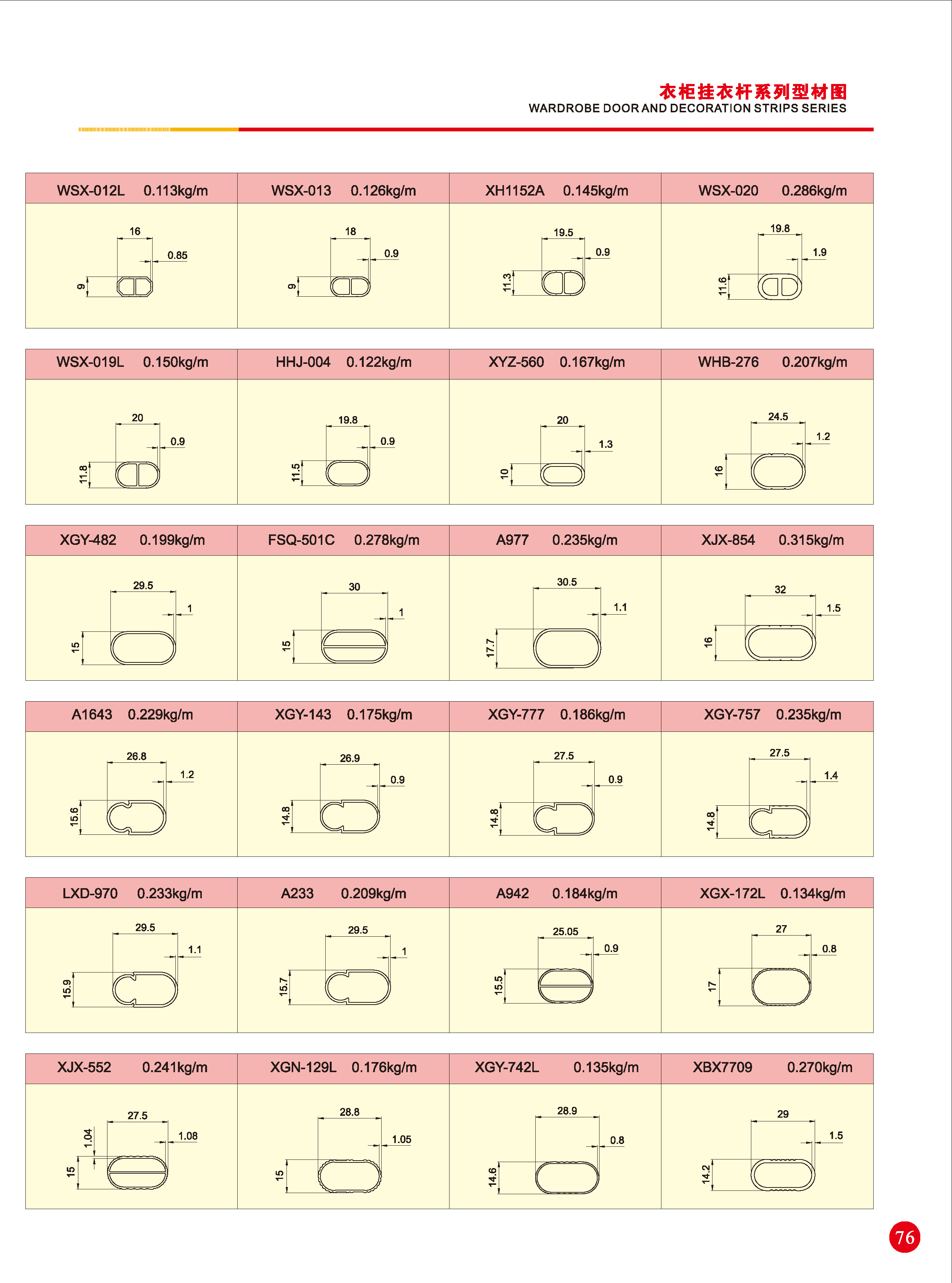 衣柜掛衣桿系列